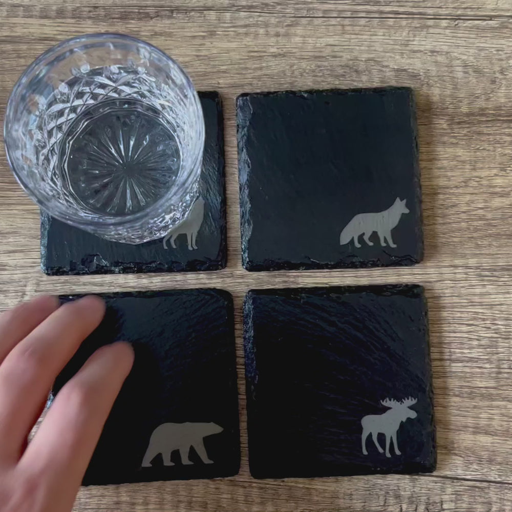 
                  
                    Charger et lire la vidéo dans la visionneuse de la galerie, Sous-Verre thème animaux minimalistes
                  
                