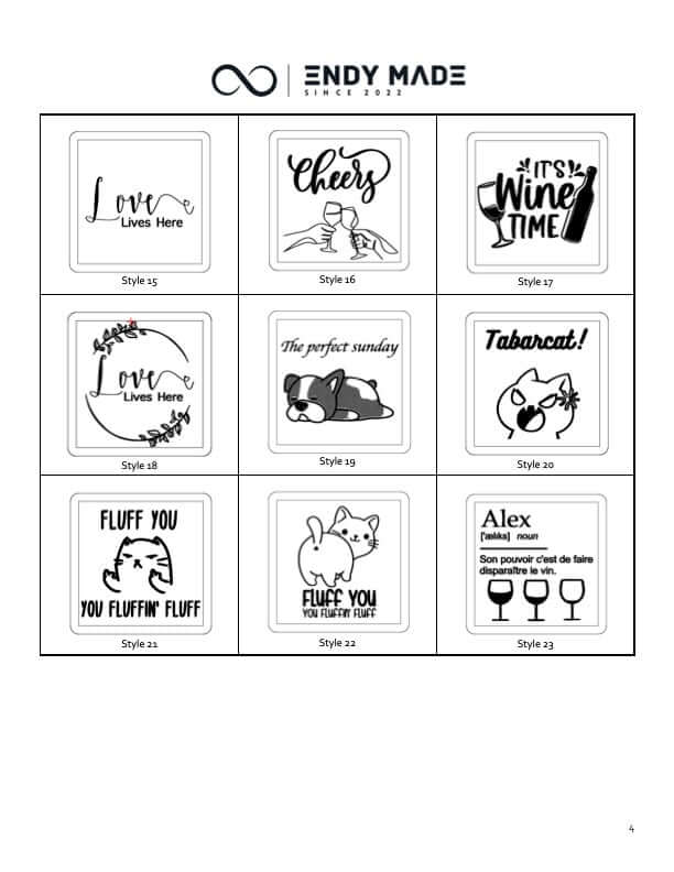 
                  
                    Sous-Verre Personalisés │ Ensemble cadeau de sous-verres en ardoise personnalisé à votre goût! Ces sous-verres en pierre d’ardoise gravés au laser font d’excellents cadeaux de mariage, de fête ou personnels. - Pierre réelle avec des bords ébréchés. (les t
                  
                