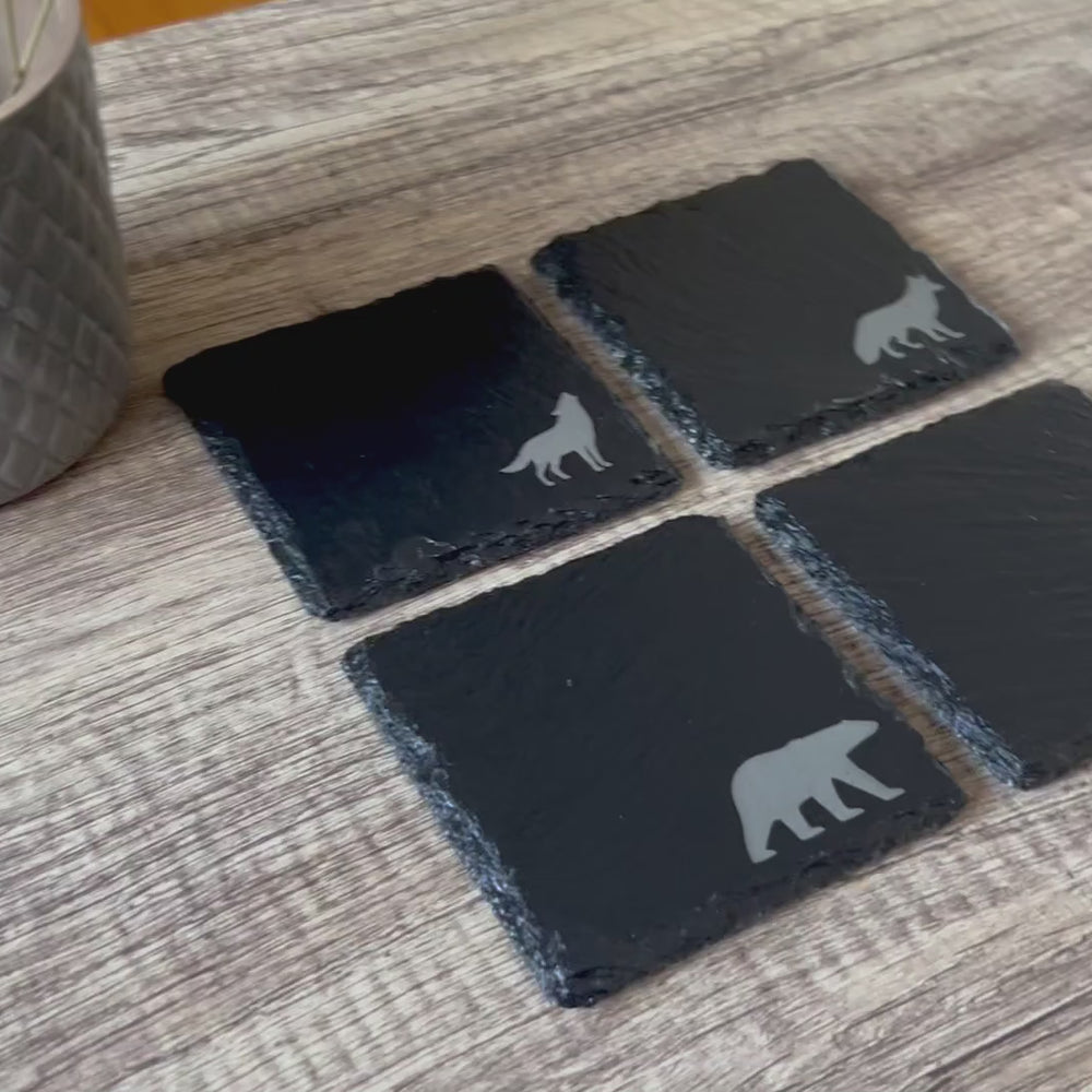 
                  
                    Charger et lire la vidéo dans la visionneuse de la galerie, Sous-Verre thème animaux minimalistes
                  
                
